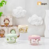  Hũ Thủy Tinh Tròn Nắp Silicon Misan Mẫu Mới 