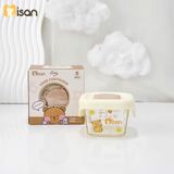  Hũ Thủy Tinh Tròn Nắp Silicon Misan Mẫu Mới 