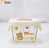  Hũ Thủy Tinh Vuông Nắp Silicon Misan Mẫu Mới 