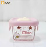  Hũ Thủy Tinh Vuông Nắp Silicon Misan Mẫu Mới 