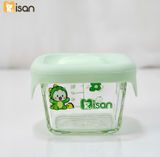  Hũ Thủy Tinh Vuông Nắp Silicon Misan Mẫu Mới 