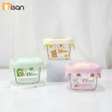  Hũ Thủy Tinh Vuông Nắp Silicon Misan Mẫu Mới 