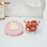  Hũ Thủy Tinh Tròn Nắp Silicon Misan Mẫu Mới 