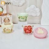  Hũ Thủy Tinh Tròn Nắp Silicon Misan Mẫu Mới 