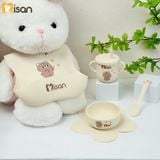  Set Ăn Dặm Silicon Nature's Love Misan 4 Chi Tiết 