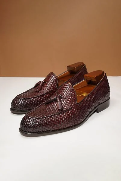  Giày lười nam mận đan chuông - GTX003M - 39 