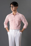  Sơ mi hồng sọc trắng - SMC162H - 50 