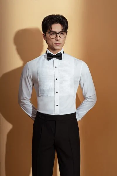  Sơ mi trắng xếp ly ngang - TXXL9 
