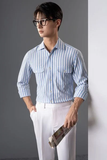  Sơ mi xanh sọc trắng - SMC162X - 50 