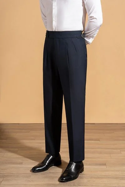  Quần xanh 2 ly sidetab - Q292K3 - 48 