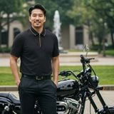  Áo polo thiết kế (Đen) - 39 - Đen 