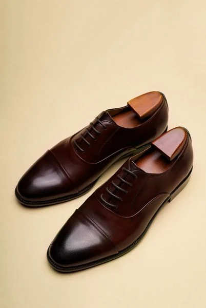  Giày nam buộc dây nâu trơn - GTX014N - 39 