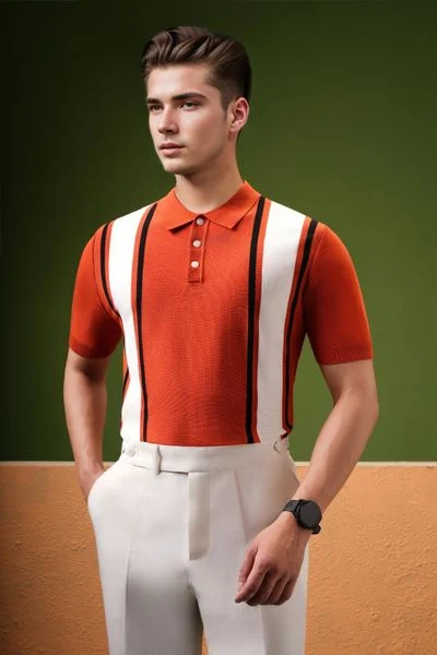  Áo mongtoghi đỏ kẻ trắng - AP169 