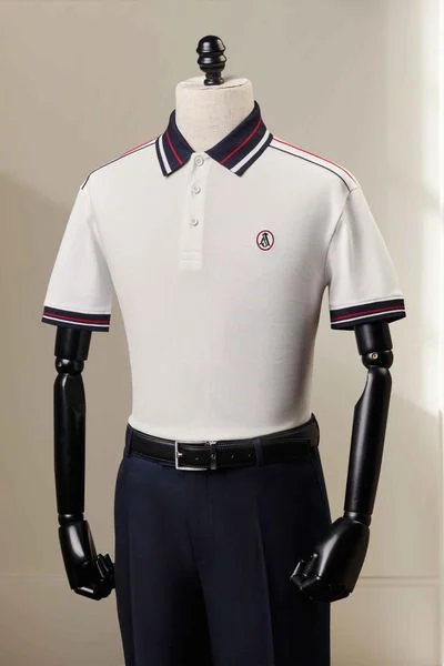  Áo polo trắng logo ngực áo - AP219T - 48 