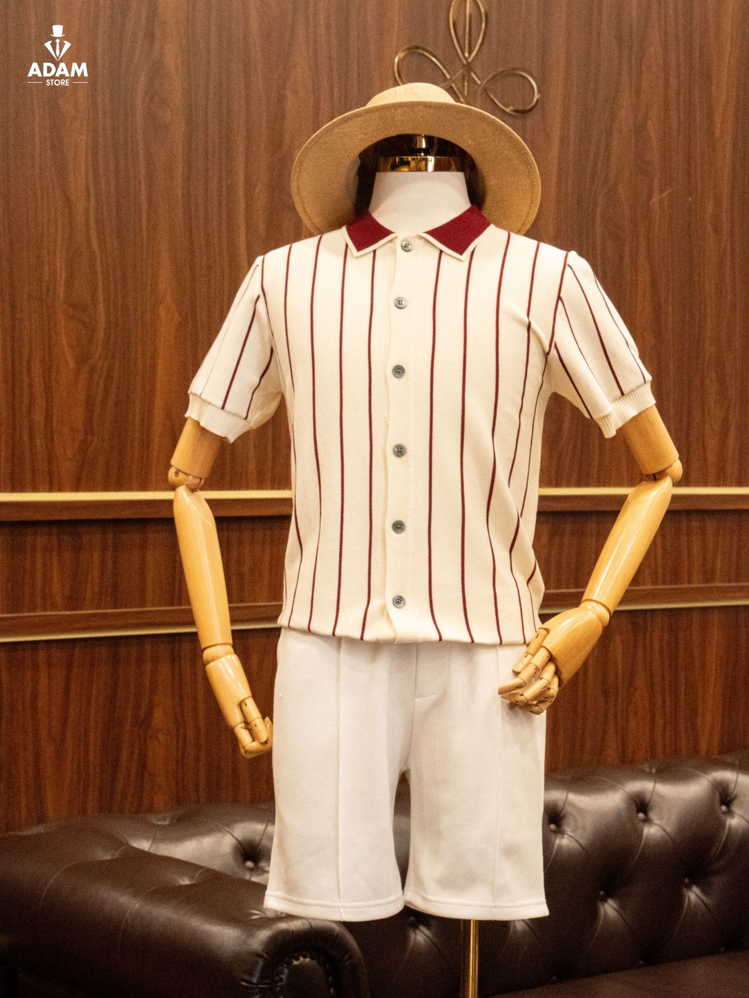  Áo Mongtoghi Trắng sọc Đỏ - AP237 - 48 