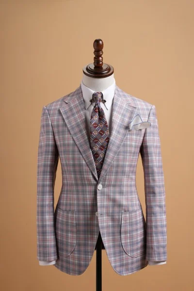  Áo vest kẻ xanh hồng - AV353 