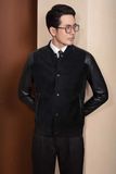  AK Đen da lộn bomber tay da - AK041 - 48 