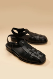  Dép sandal đen đan - DAD005D - 39 