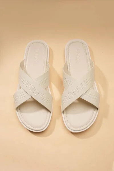  Dép quai chéo xanh đế trắng - DAD007T - 39 