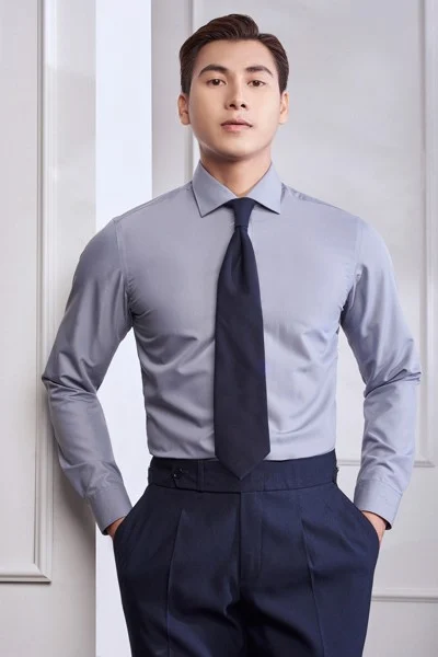  Sơ mi BB ghi trơn - SMBB13 - 50 