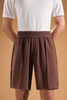  Quần ngố thun màu nâu - QNC006N - Nâu 