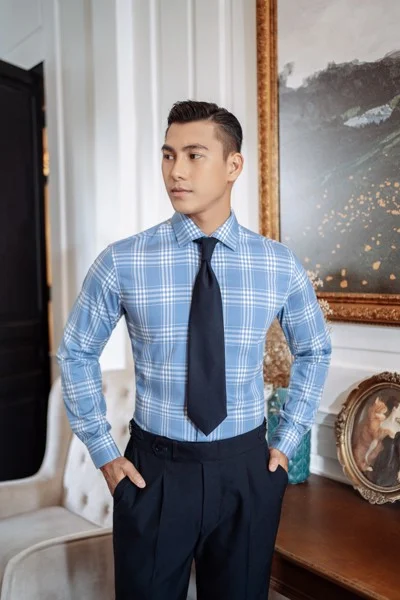  Sơ mi xanh kẻ - TXTK04 - 50 