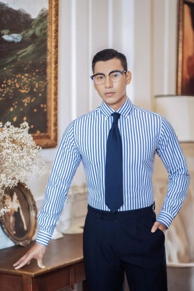  Sơ mi sọc trắng xanh - SDTTK0031 - 50 