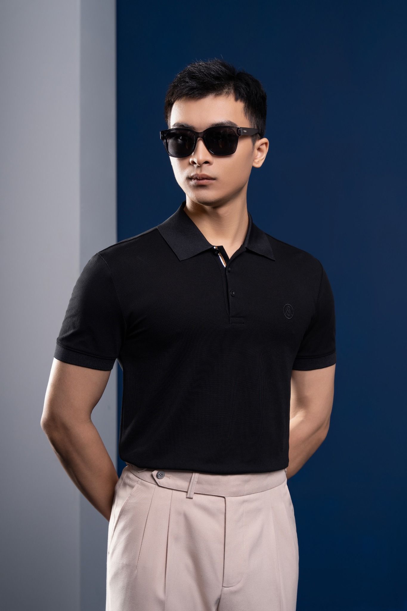  AP polo đen - AP141D - 48 