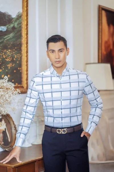  Sơ mi trắng kẻ - SMC094 - 50 