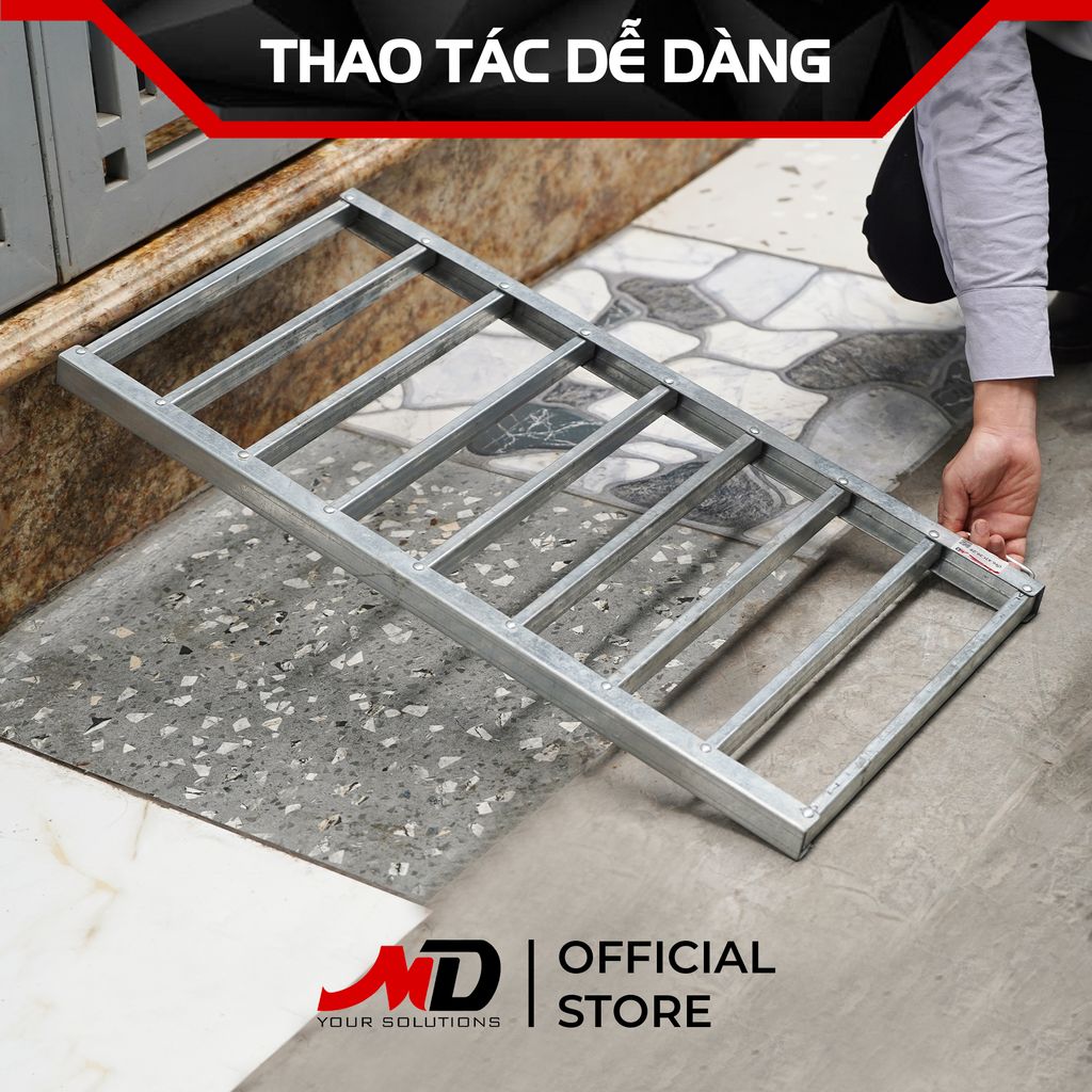 Cầu dắt xe máy thông minh gấp gọn