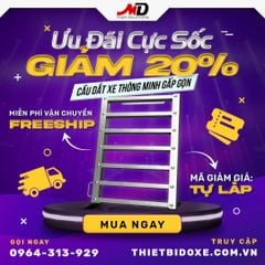 Cầu dắt xe máy thông minh gấp gọn