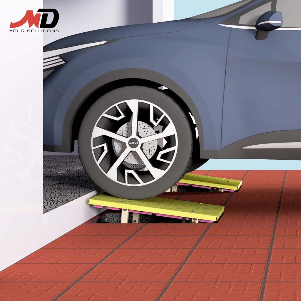 Cầu dốc ô tô tự động âm sàn dạng nâng