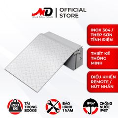 Cầu dốc xe máy tự động âm sàn dạng nâng