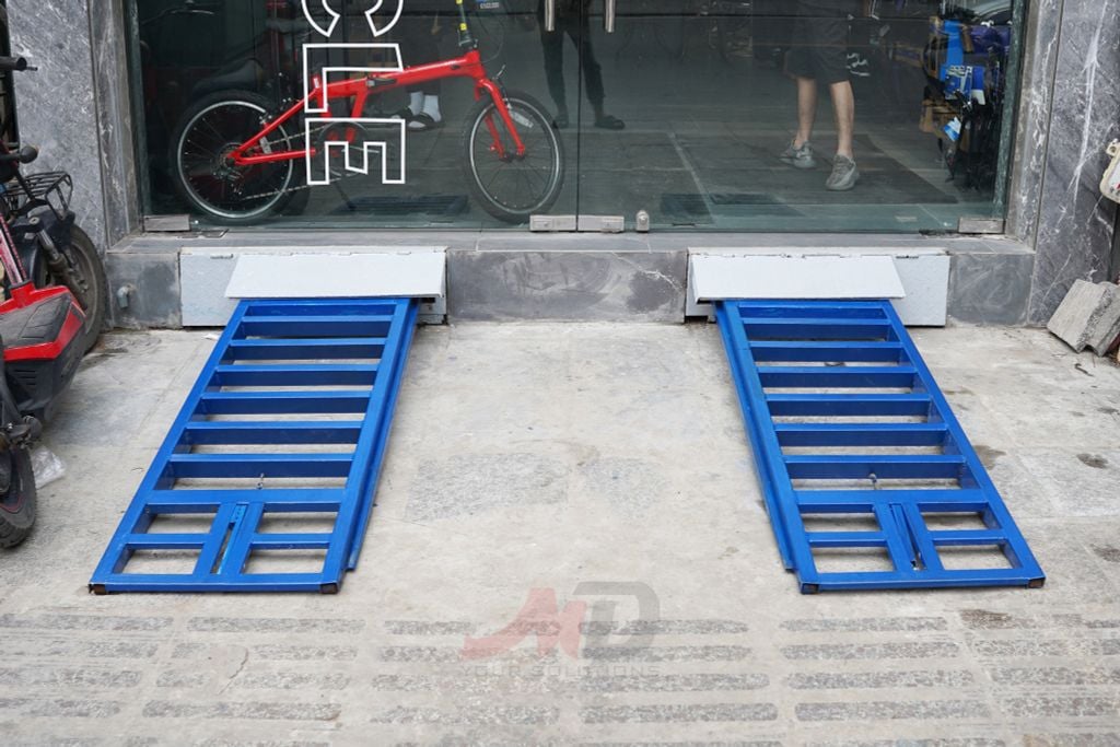 Cầu dốc ô tô tự động âm sàn dạng trượt