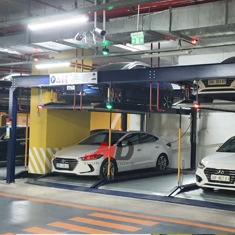 Hệ thống đỗ xe thông minh dạng xếp hình (Puzzle parking)