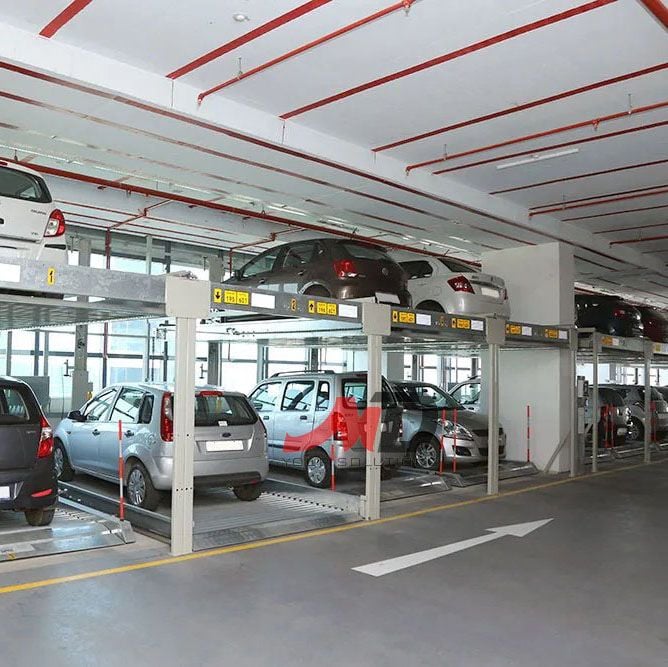 Hệ thống đỗ xe thông minh dạng xếp hình (Puzzle parking)