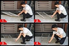 Cầu dắt xe máy thông minh gấp gọn