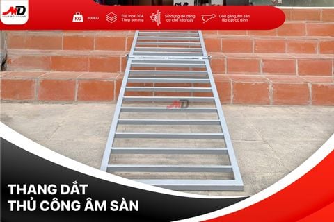 Cầu dắt xe máy âm sàn MDTech