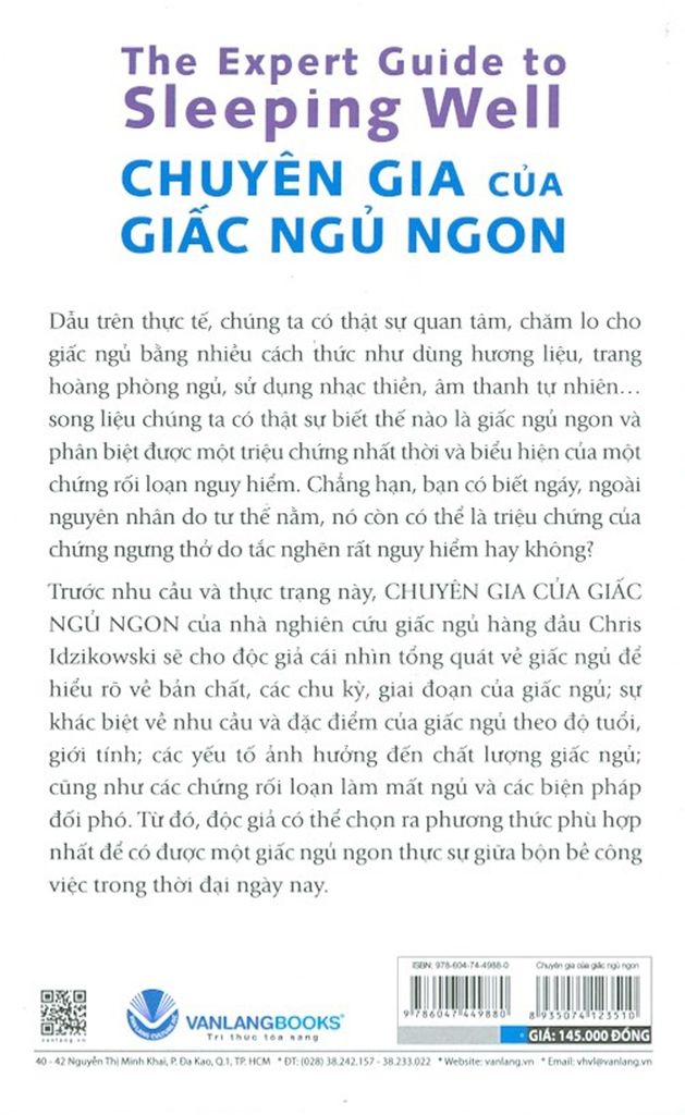 Chuyên Gia Của Giấc Ngủ Ngon - Vanlangbooks