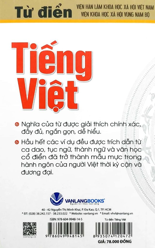 Từ Điển Tiếng Việt (Tái Bản 2020)