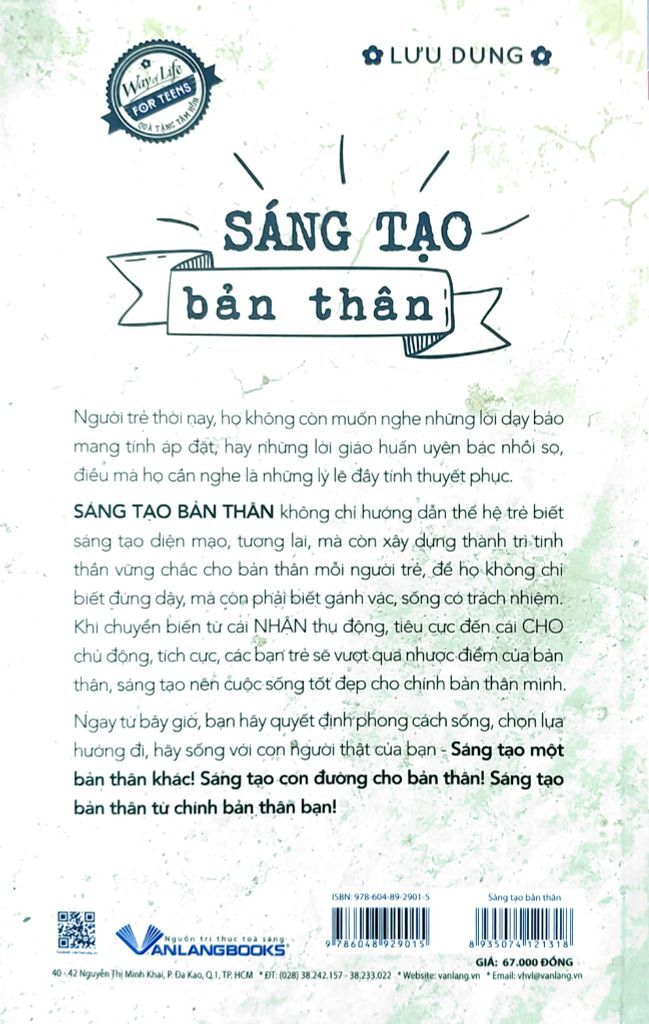 Quà Tặng Tâm Hồn - Sáng Tạo Bản Thân - Vanlangbooks