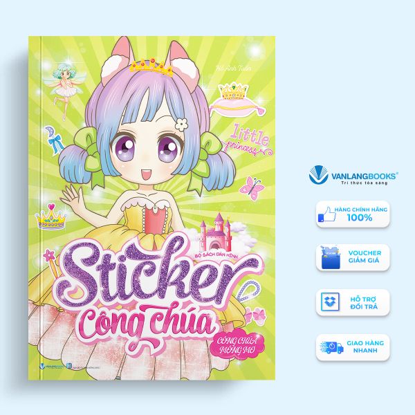 Bộ sách dán hình Sticker công chúa - Công chúa mộng mơ - Vanlangbooks