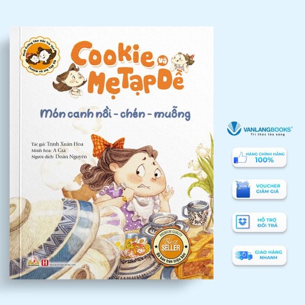 Cookie và mẹ Tạp Dề - Món canh nồi - chén - muỗng - Vanlangbooks