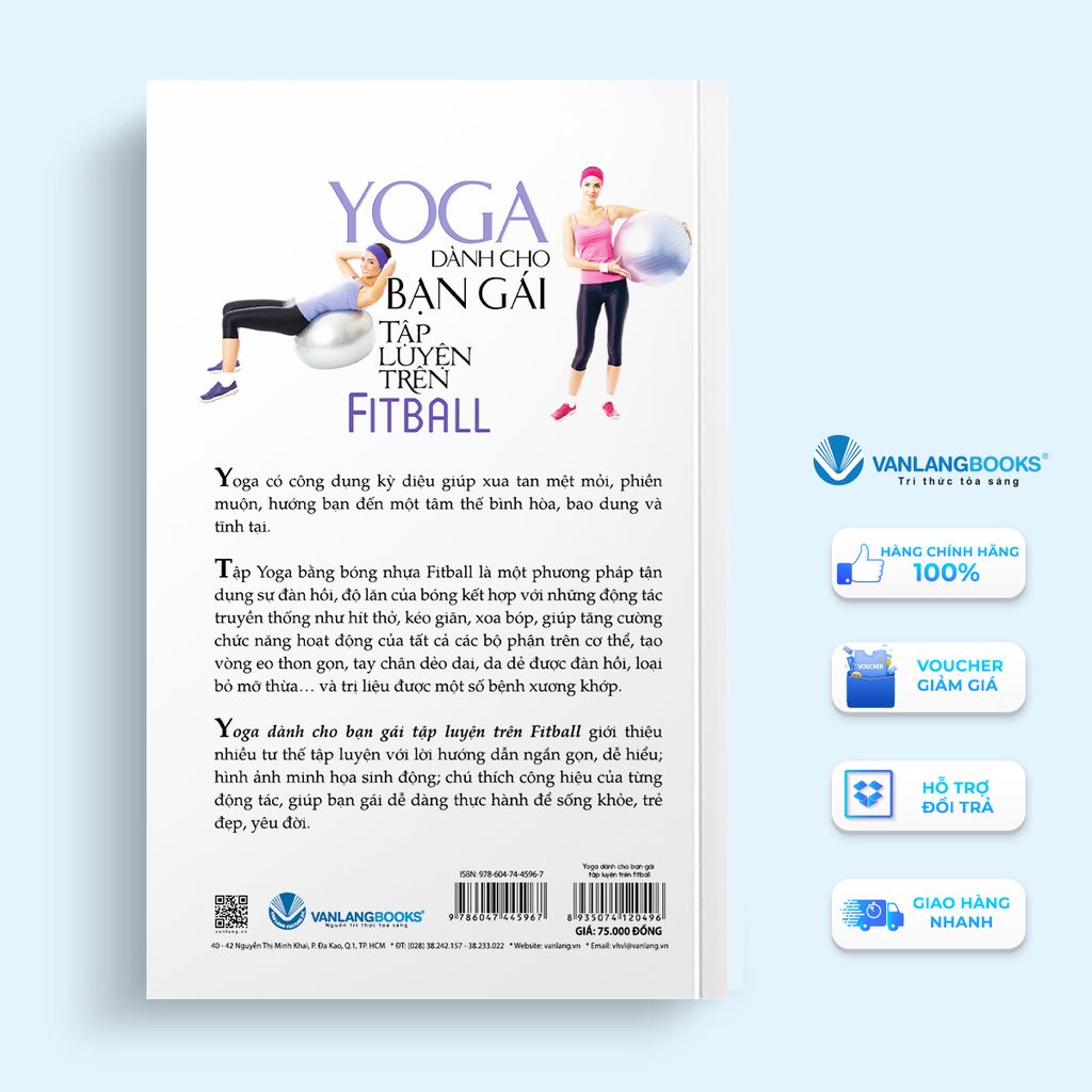 Yoga Dành Cho Bạn Gái Tập Luyện Trên Fitball ( Tái Bản) - Vanlangbooks