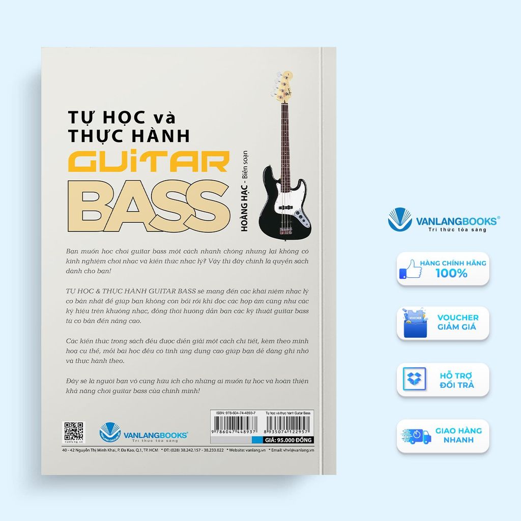 Tự Học Và Thực Hành Guitar Bass (Tái Bản) - Vanlangbooks