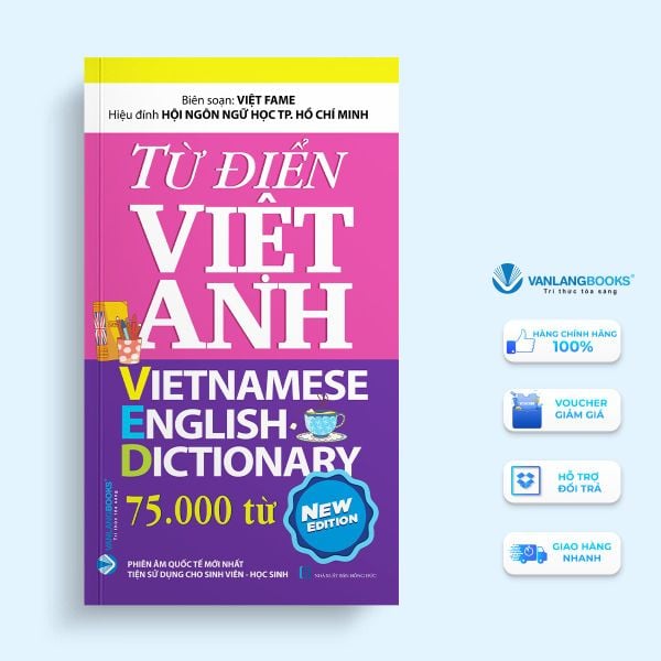 Từ Điển Việt-Anh 75.000 Từ (Tái Bản 2024) - Vanlangbooks