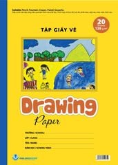 Tập giấy vẽ 20 trang ĐL 120 - Đi biển - Vanlangbooks
