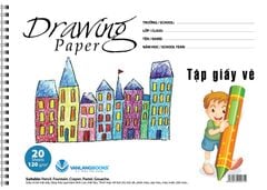 Tập giấy vẽ 20 trang ĐL 120 - Phố cổ - Vanlangbooks