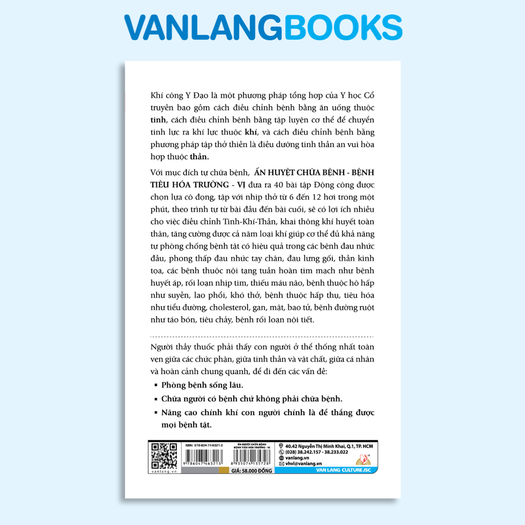 Ấn Huyết Chữa Bệnh Bệnh Tiêu Hóa Trường - Vị (Tái Bản 2025) - Vanlangbooks