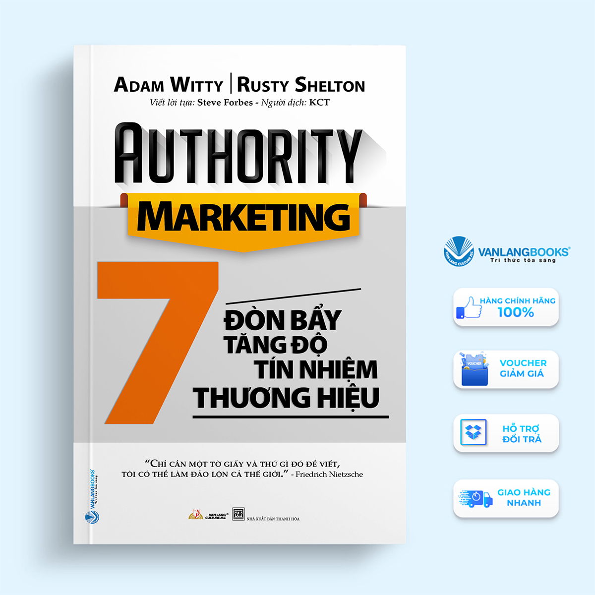 Authority Marketing - 7 Đòn Bẩy Tăng Độ Tín Nhiệm Thương Hiệu - Vanlangbooks